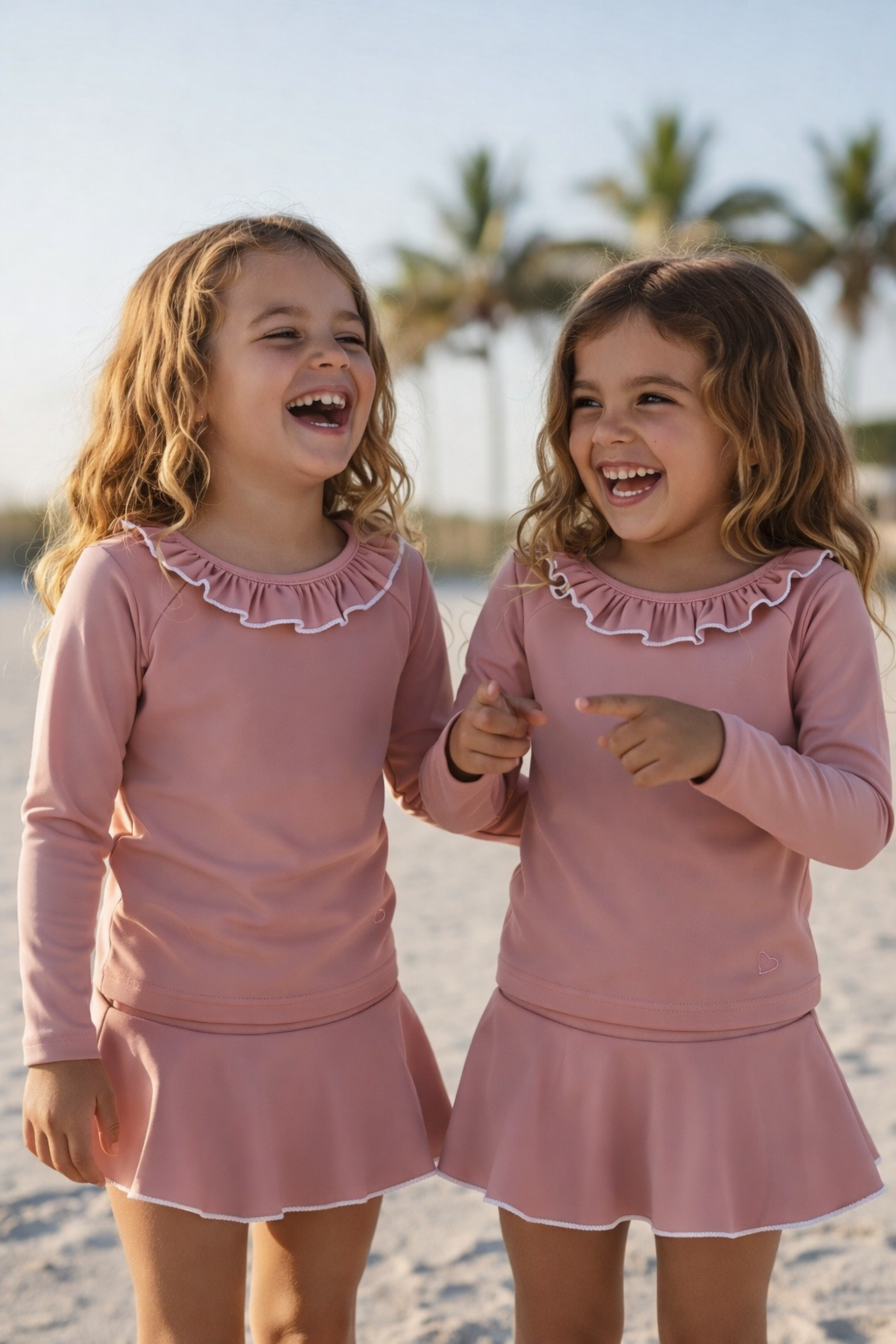 Wimbledon Swimsuit Girls - Rosewood