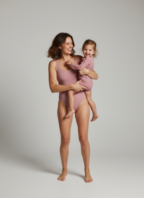 Aura Swimsuit Woman - Rosewood