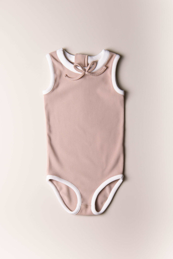 Signature Bow Swimsuit - Rose Dust