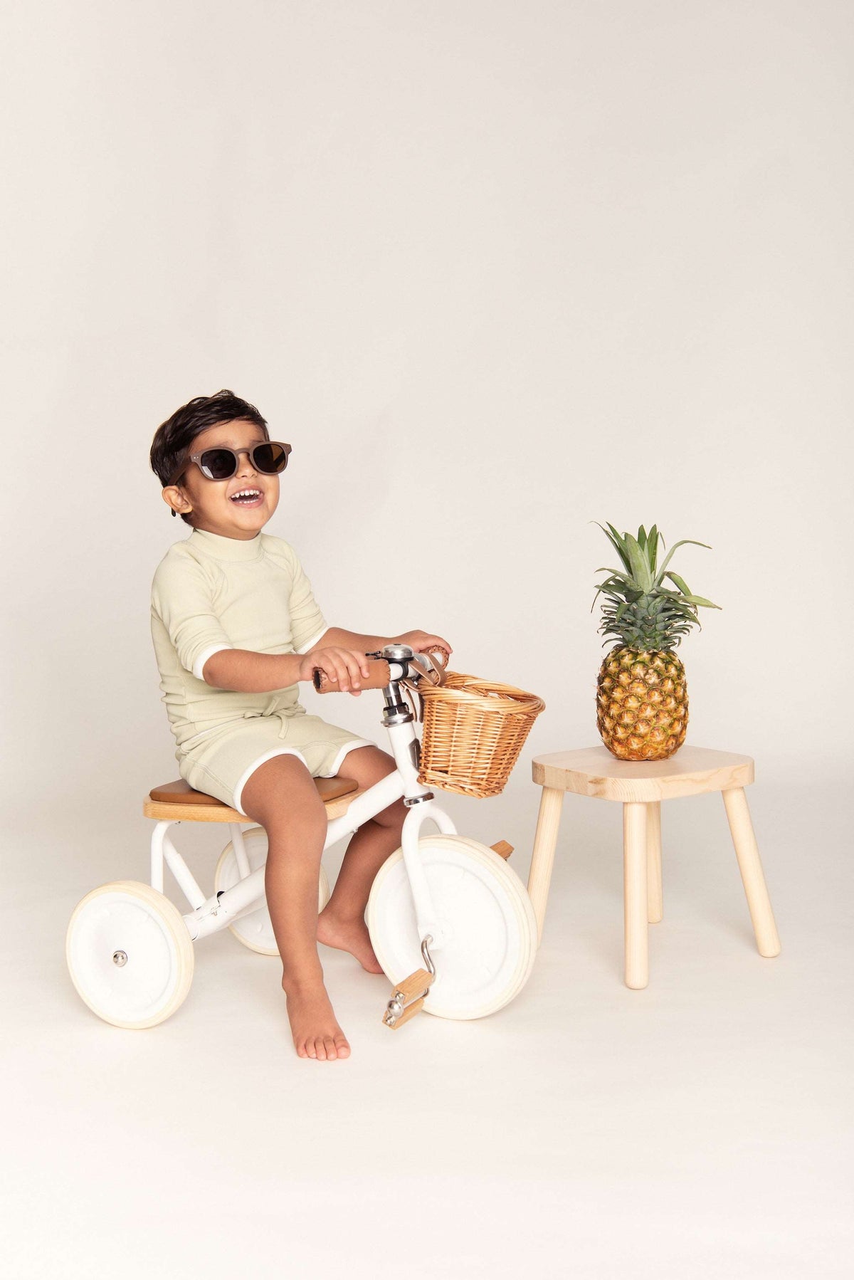 Ribbed Swim Top Boys - Pistachio