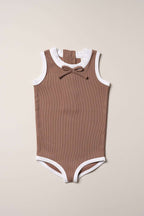 Signature Bow Swimsuit - Cocoa Creme