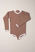 Signature Long Sleeve Swimsuit - Cocoa Creme
