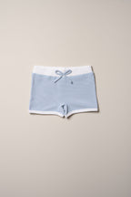 Ribbed Swim Shorts Boys - Zen Blue
