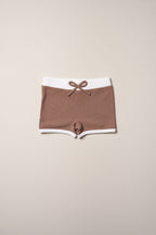 Ribbed Swim Shorts Boys - Cocoa Creme