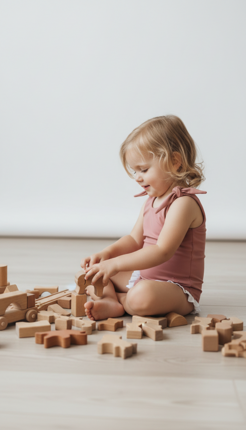 Ballerina Swimsuit Girls - Rosewood