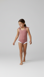 Ballerina Swimsuit Girls - Rosewood