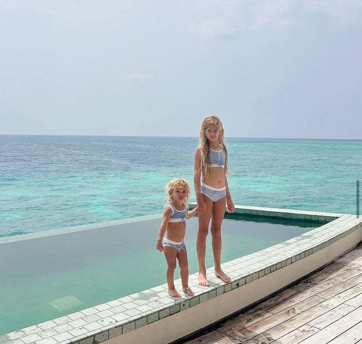 Ribbed Bikini Girls - Zen Blue