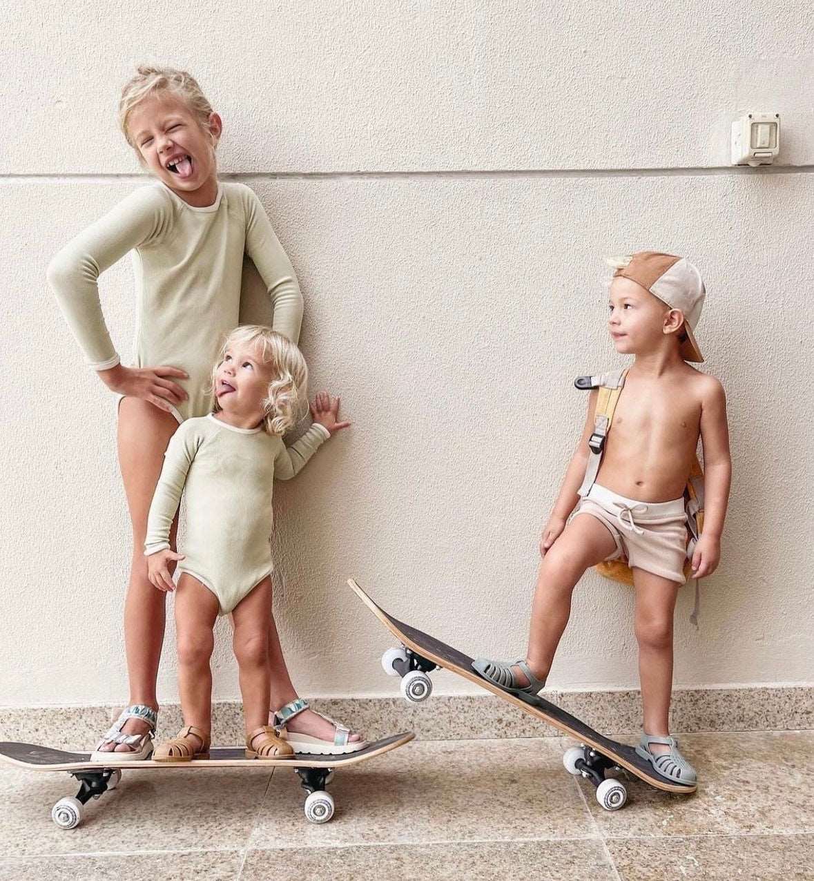 Signature Long Sleeve Swimsuit - Pistachio