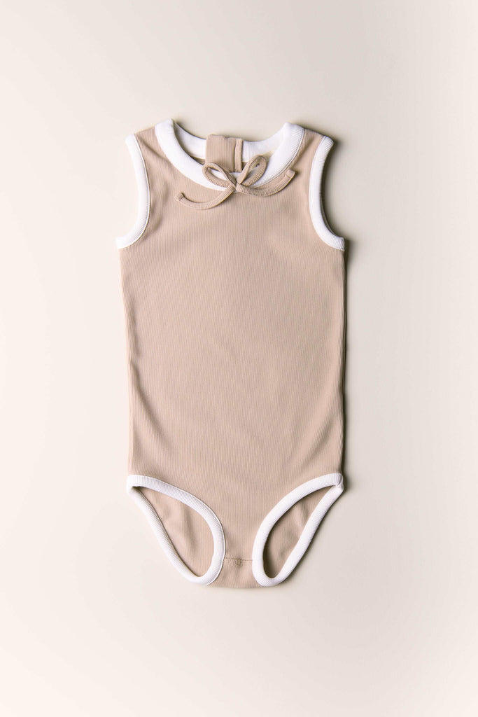 Signature Bow Swimsuit - Sand