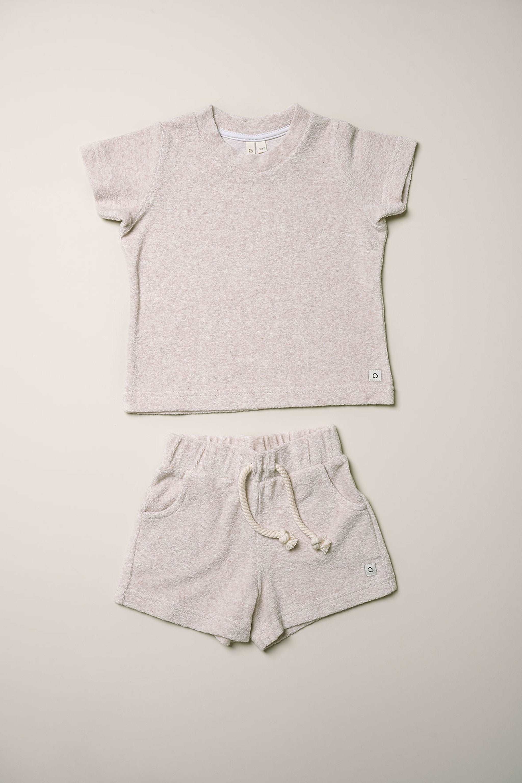 Terry Towelling Set - Oatmeal