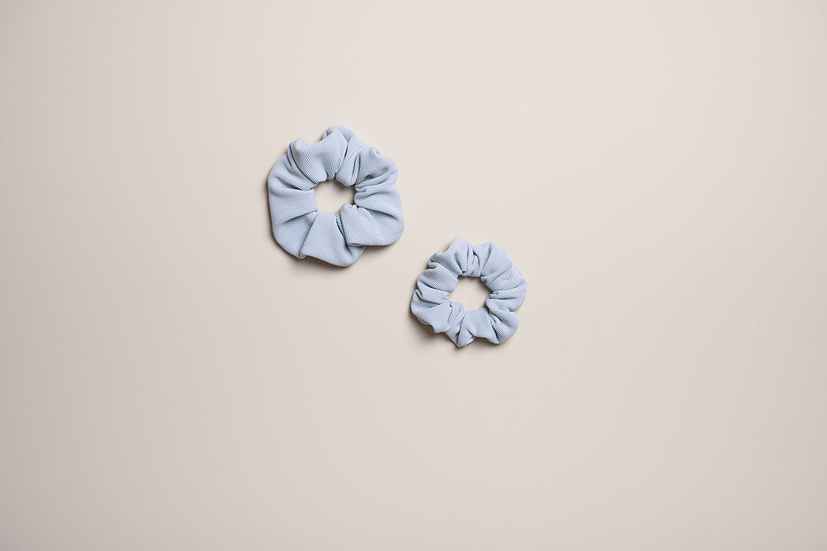 Ribbed Swim Scrunchie Sand - Large