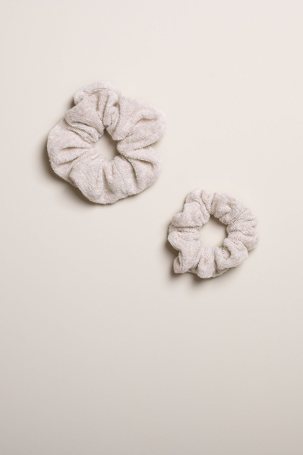 Terry Towelling Scrunchie Oatmel - Small