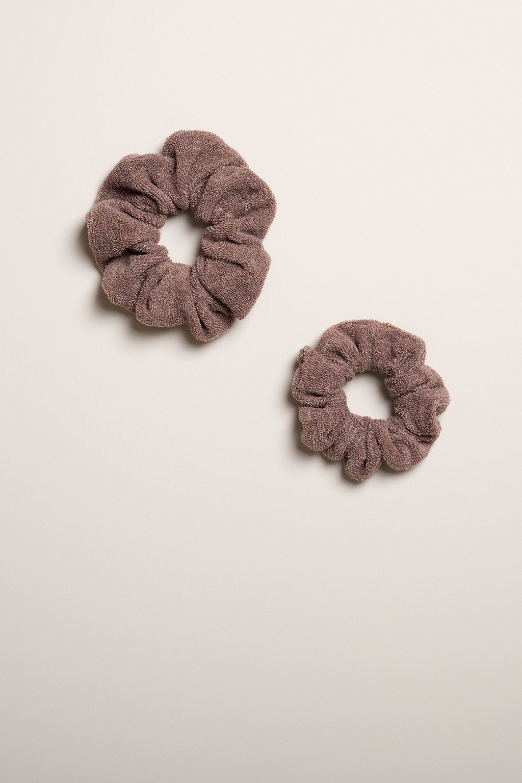 Terry Towelling Scrunchie Taupe - Small