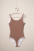 Ribbed Swimsuit Woman - Cocoa Creme