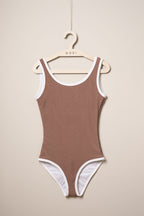 Ribbed Swimsuit Woman - Cocoa Creme